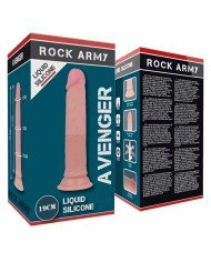 ROCKARMY - HARNAIS + GODE EN SILICONE LIQUIDE PREMIUM AVENGER 19 CM -O- 3.98 CM