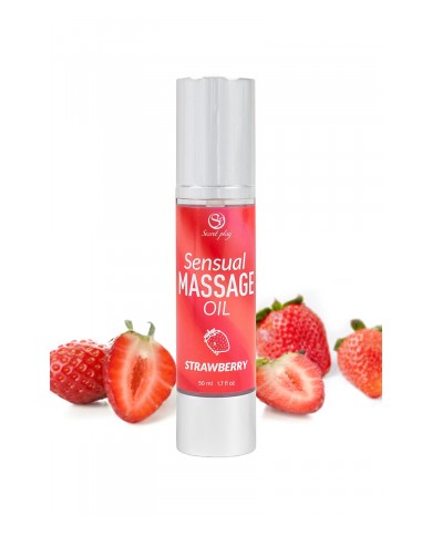 Huile de massage Fraise - Secret Play