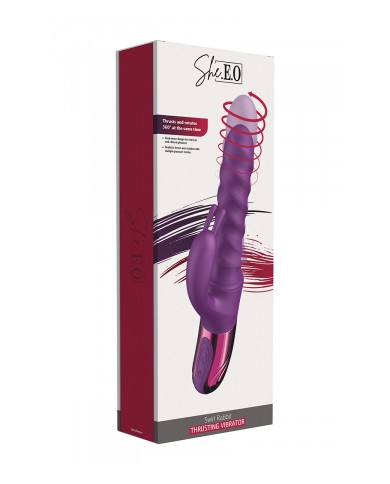 Vibro Swirl Rabbit Thrusting Vibrator - She.E.O