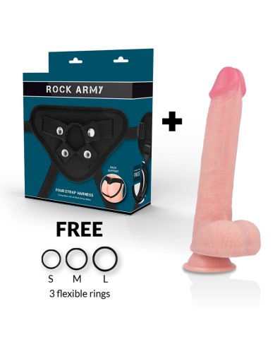 ROCKARMY - ARN S + GODE EN SILICONE LIQUIDE PREMIUM KINGCOBRA 24 CM -O- 4.77 CM