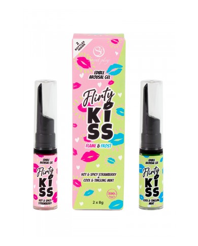 Pack 2 gels pour sexe oral Flirty Kiss - Secret Play