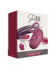 Pompe clitoridienne avec léchage et vibrations - She.E.O