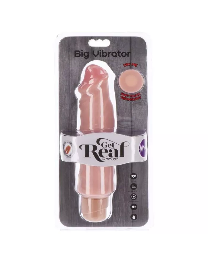 GET REAL - GRAND VIBRATEUR DOUBLE DENSITÉ 20,5 CM PEAU GET REAL - GRAND VIBRATEUR DOUBLE DENSITÉ 20,5 CM PEAU