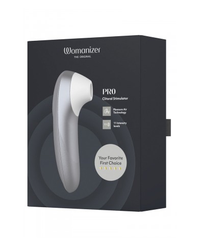 Stimulateur clitoridien Womanizer Pro argent