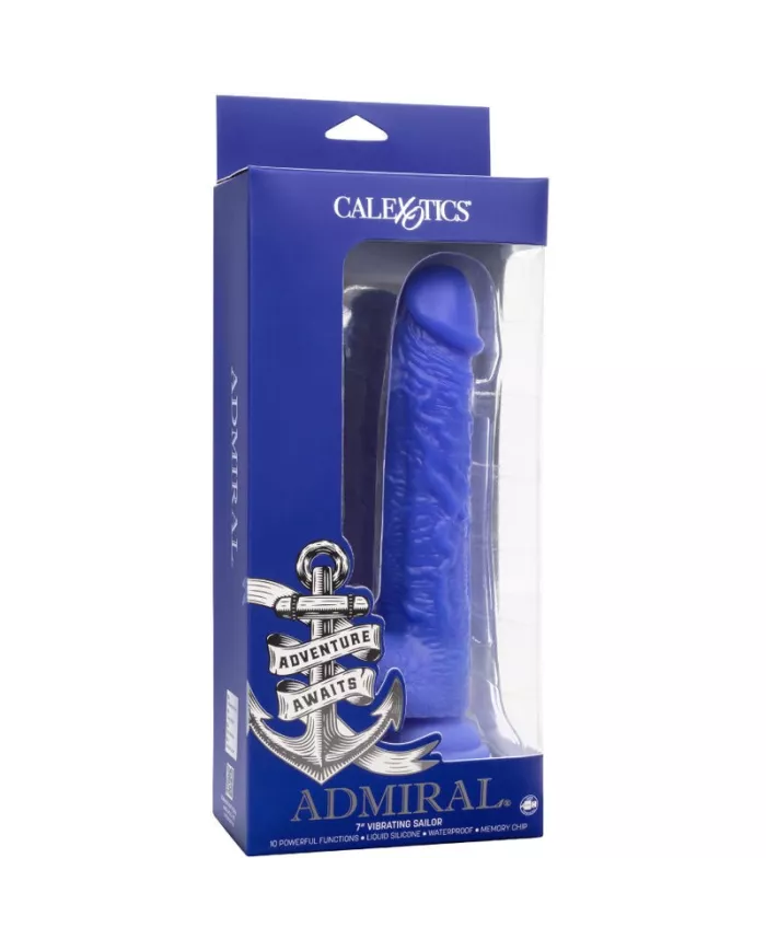 CALEXOTICS - ADMIRAL VIBRATEUR GODE RÉALISTE SAILOR BLEU CALEXOTICS - ADMIRAL VIBRATEUR GODE RÉALISTE SAILOR BLEU