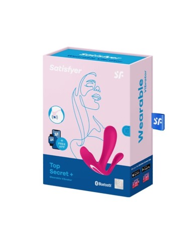 SATISFYER - VIBRATEUR TOP SECRET + ROSE