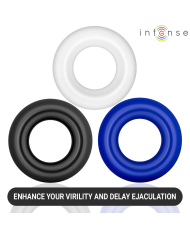 INTENSE - ENSEMBLE DE 3 ANNEAUX PÉNIS DE COULEURS VARIÉES