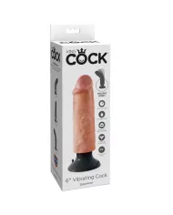 KING COCK - GODE VIBRATEUR 15.24 CM NATUREL KING COCK - GODE VIBRATEUR 15.24 CM NATUREL