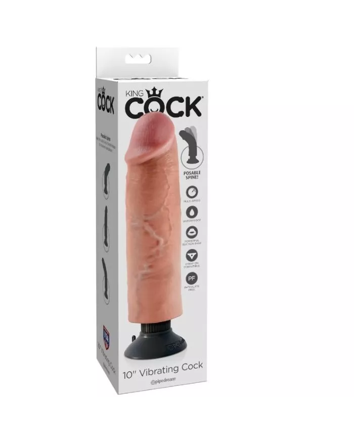 KING COCK - GODE VIBRANT 25.5 CM NATUREL KING COCK - GODE VIBRANT 25.5 CM NATUREL