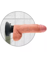 KING COCK - GODE VIBRATEUR AVEC TESTICULES 17.78 CM NATUREL KING COCK - GODE VIBRATEUR AVEC TESTICULES 17.78 CM NATUREL