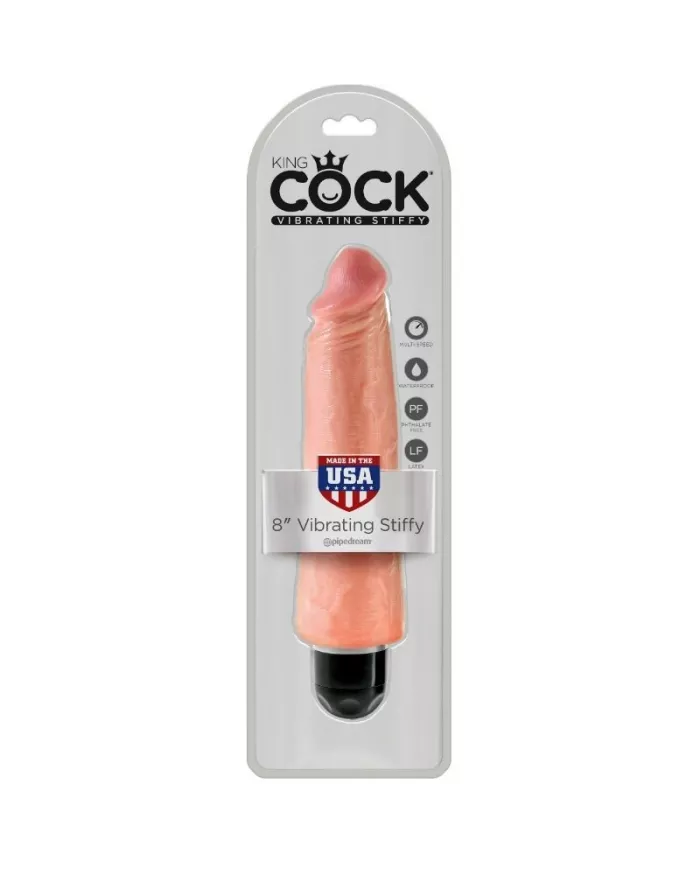 KING COCK - VIBRATEUR RÉALISTE ET RIGIDE 20,3 CM NATUREL