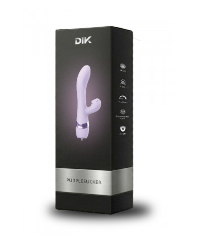 Vibro Rabbit 3 en 1 Purple Sucker - DIK