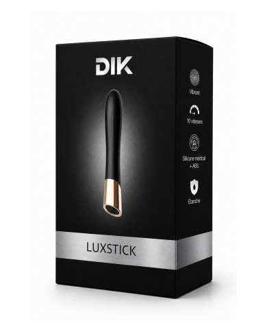 Mini vibro rechargeable en silicone Luxstick - DIK