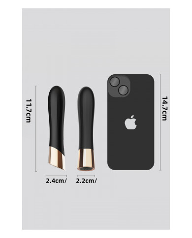 Mini vibro rechargeable en silicone Luxstick - DIK