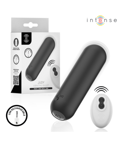 INTENSE - JUDY VIBRANT RECHARGEABLE AVEC TÉLÉCOMMANDE NOIR