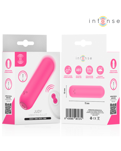 INTENSE - JUDY VIBRANTE RECHARGEABLE AVEC TÉLÉCOMMANDE ROSE