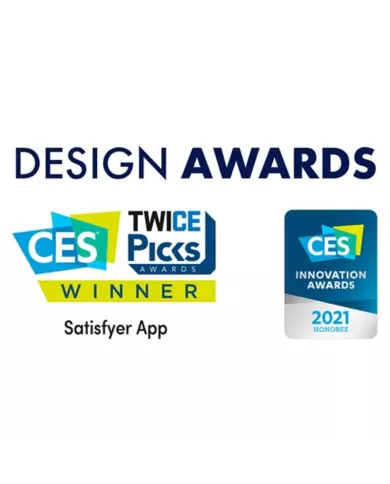 SATISFYER - VIBRATEUR HOT LOVER ROSE & BEIGE