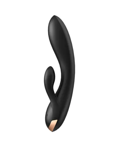 SATISFYER - APPLICATION VIBRATEUR DOUBLE FLEX NOIR