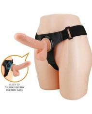 PRETTY LOVE - HARNAIS SLIPS HARNAIS UNIVERSEL AVEC GODE TOM 20 CM NATUREL