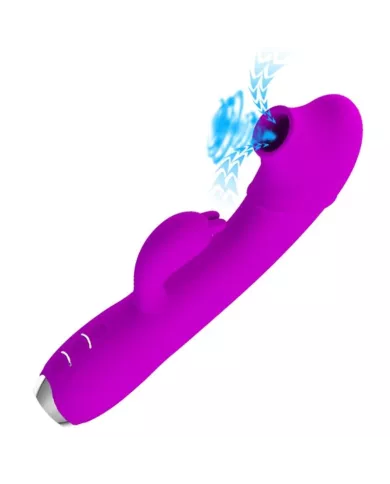 PRETTY LOVE - VIBRATEUR REGINA - ONDES STIMULANTES RECHARGEABLES VIOLET