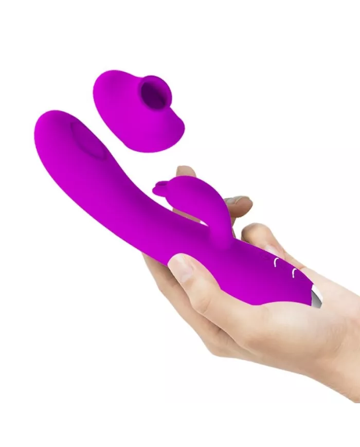 PRETTY LOVE - VIBRATEUR REGINA - ONDES STIMULANTES RECHARGEABLES VIOLET