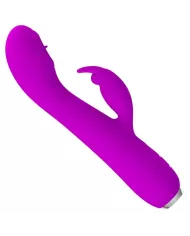 PRETTY LOVE - VIBRATEUR RECHARGEABLE RACHEL AVEC ONDES STIMULANTES VIOLET