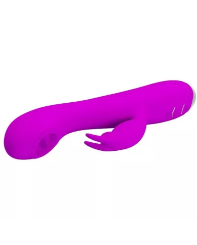 PRETTY LOVE - VIBRATEUR RECHARGEABLE RACHEL AVEC ONDES STIMULANTES VIOLET