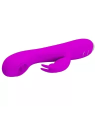 PRETTY LOVE - VIBRATEUR RECHARGEABLE RACHEL AVEC ONDES STIMULANTES VIOLET
