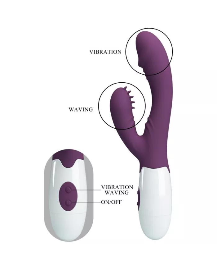 PRETTY LOVE - ANDRE VIBRATEUR RABBIT & STIMULATEUR DE POINT G VIOLET PRETTY LOVE - ANDRE VIBRATEUR RABBIT & STIMULATEUR DE POINT G VIOLET
