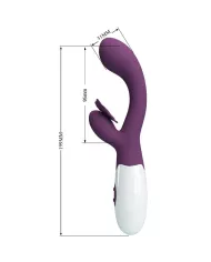 PRETTY LOVE - BUTTERFLY KISS VIBRATEUR RABBIT ET STIMULATEUR DE POINT G VIOLET PRETTY LOVE - BUTTERFLY KISS VIBRATEUR RABBIT ET STIMULATEUR DE POINT G VIOLET