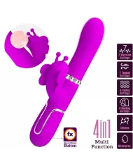 PRETTY LOVE - VIBRATEUR MULTIFONCTION LAPIN 4 EN 1 PAPILLON FUCHSIA
