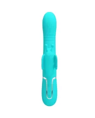 PRETTY LOVE - VIBRATEUR MULTIFONCTION LAPIN 4 EN 1 PAPILLON AQUA VERT