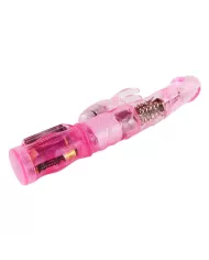 BAILE - MINI ROTATEUR LAPIN ROSE AVEC SUPERSTIMULATEUR BAILE - MINI ROTATEUR LAPIN ROSE AVEC SUPERSTIMULATEUR