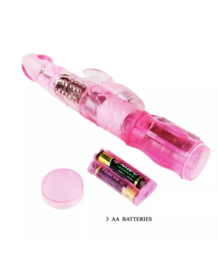 BAILE - MINI ROTATEUR LAPIN ROSE AVEC SUPERSTIMULATEUR BAILE - MINI ROTATEUR LAPIN ROSE AVEC SUPERSTIMULATEUR