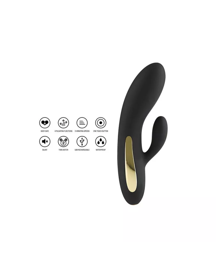 TOYJOY - VIBRATEUR BLACK RABBIT SPPLENDOR LIGHT