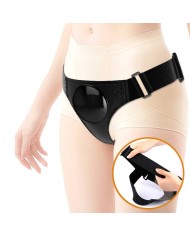 PRETTY LOVE - SLIP HARNAIS HARNAIS UNIVERSEL AVEC GODE MICHEAL 20 CM NOIR