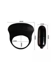 PRETTY LOVE - BERTRAM ANNEAU VIBRATEUR NOIR