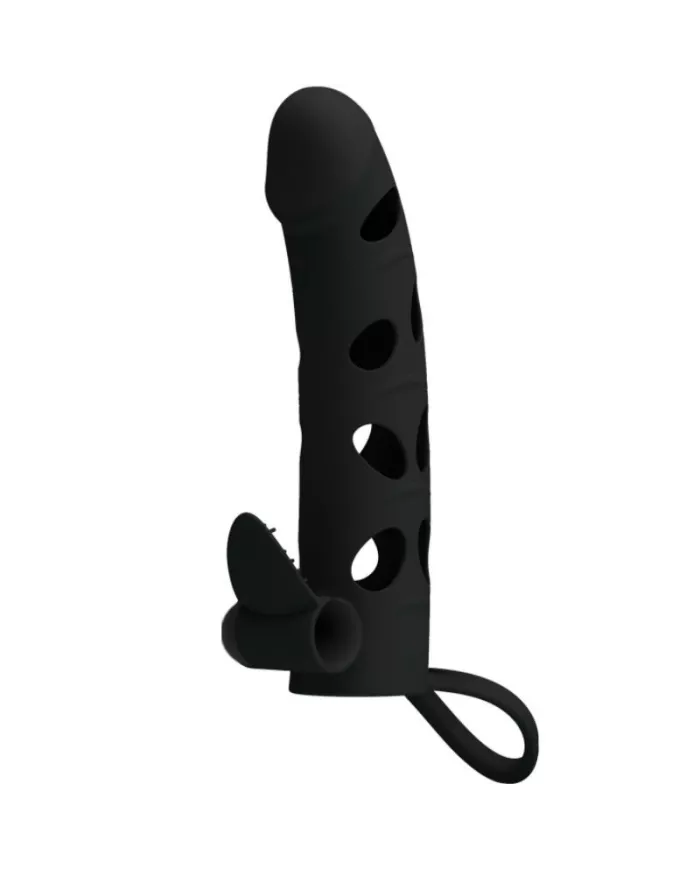 PRETTY LOVE - HOUSSE EN SILICONE AVEC VIBRATION 15.2 CM