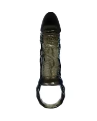 BAILE - HOUSSE DEXTENSION DE PÉNIS AVEC SANGLE POUR TESTICULES NOIR 13.5 CM BAILE - HOUSSE DEXTENSION DE PÉNIS AVEC SANGLE POUR TESTICULES NOIR 13.5 CM