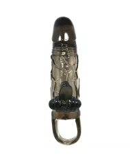 BAILE - COUVRE-PÉNIS BRAVE MAN AVEC STIMULATION CLITO ET ANAL DOUBLE BULLET NOIR 16.5 CM BAILE - COUVRE-PÉNIS BRAVE MAN AVEC STIMULATION CLITO ET ANAL DOUBLE BULLET NOIR 16.5 CM
