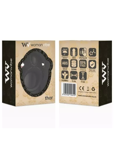 WOMANVIBE - ANNEAU VIBRATEUR EN SILICONE VIBE THOR
