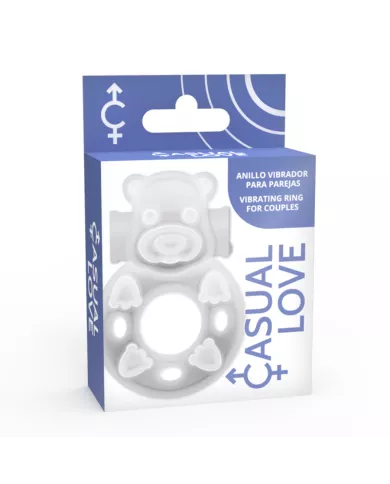 CASUAL LOVE - 26 ANNEAU DE VIBRATEUR TRANSPARENT BUNNY