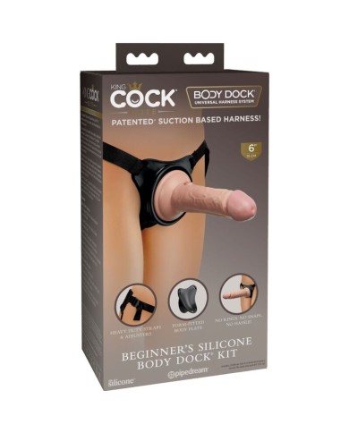KING COCK - ELITE HARNAIS RÉGLABLE AVEC GODE 15.2 CM POUR DÉBUTANTS