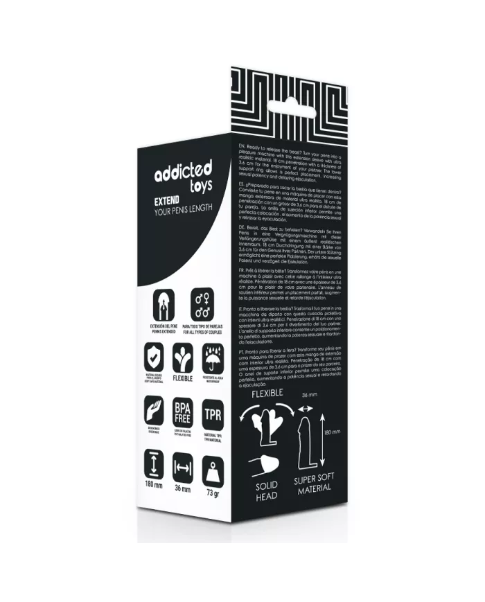 ADDICTED TOYS - ALLONGEZ VOTRE PÉNIS 18 CM