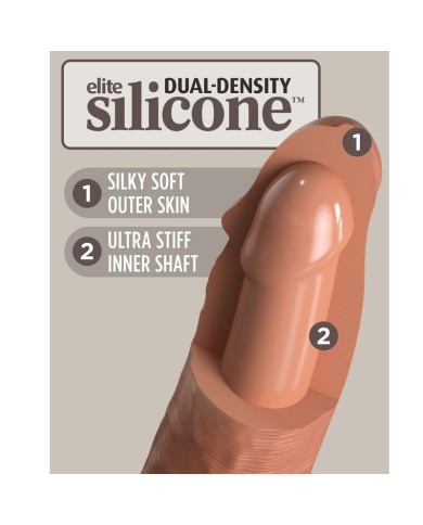 KING COCK - ELITE HARNAIS RÉGLABLE CONFORTABLE AVEC GODE 17.8 CM