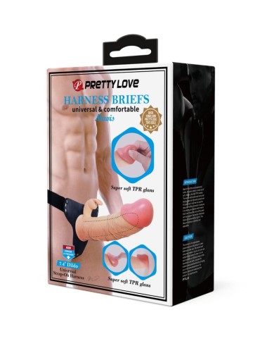 PRETTY LOVE - MAVIS HARNAIS CULOTTE UNIVERSELLE AVEC GODE 19 CM NATUREL