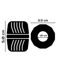 POWERING - ANNEAU PÉNIS SUPER FLEXIBLE ET RÉSISTANT 5 CM PR11 NOIR