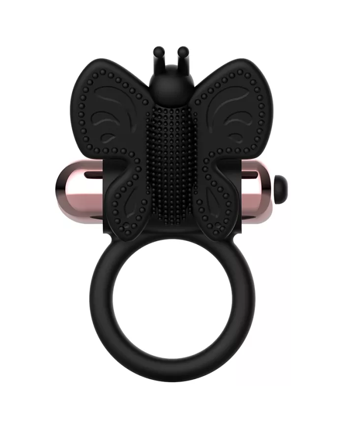 COQUETTE CHIC DESIRE - COCKRING PAPILLON AVEC VIBRATEUR NOIR/ OR COQUETTE CHIC DESIRE - COCKRING PAPILLON AVEC VIBRATEUR NOIR/ OR