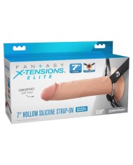 FANTASY X-TENSIONS ELITE - STRAP-ON EN SILICONE CREUX DE 17,8 CM