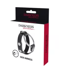 DARKNESS - ANNEAU DE BITE ET TESTICULE BDSM DARKNESS - ANNEAU DE BITE ET TESTICULE BDSM